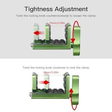 Manbily Shooting Saddle Clamp Rest Head - Durable Green Shooting Accessory