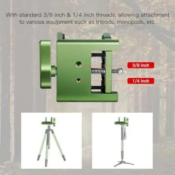 Manbily Shooting Saddle Clamp for Tripods and Hunting