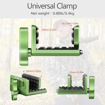 Manbily Shooting Saddle Clamp for Tripods and Hunting