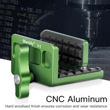 Manbily Shooting Saddle Clamp Rest Head for Shooting Stick Tripod Hunting-Green (U-2)