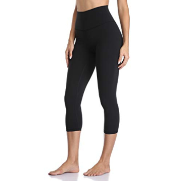 YUNOGA Women's High Waist Tummy Control Yoga Capri Leggings