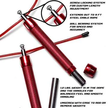 Train Elite Weighted Jump Rope for Strength & Fitness