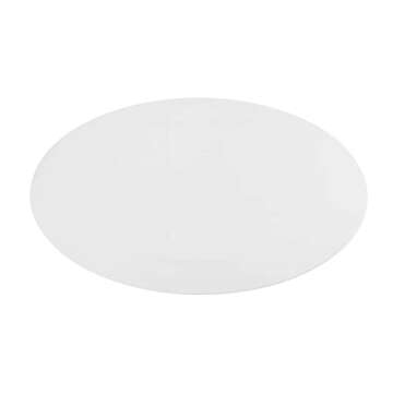 Modway Lippa 48 Inch Mid Century Dining Table in White