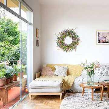Elegant Egolot Spring Wild Flower Wreath for Your Home