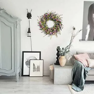 Elegant Egolot Spring Wild Flower Wreath for Your Home