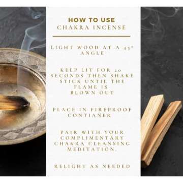 Golden Chakra Palo Santo Sticks - (100 Grams) | Premium Palo Santo | Wild Harvested | High Resin Wood | from Peru (Approximately 10-15 Sticks) | Yoga | Meditation | Relaxation | Stress Relief