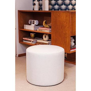 Stylish Wovenbyrd Pouf Ottoman for Versatile Home Use