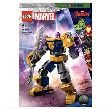 LEGO 76242 Marvel Mechanical Thanos Armor - Avengers Collector's Set with Infinity Glove