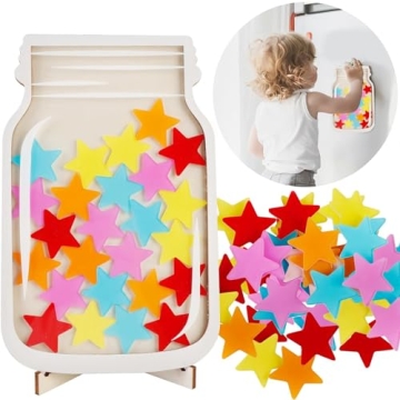 GTZTYZ Star Jar Reward System Reward Jars for Kids Potty Training Chart Magnetic Reward Jar Classroo...