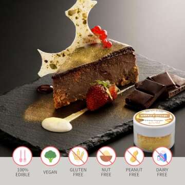 10 Colors Edible Glitter for Cocktails and Desserts