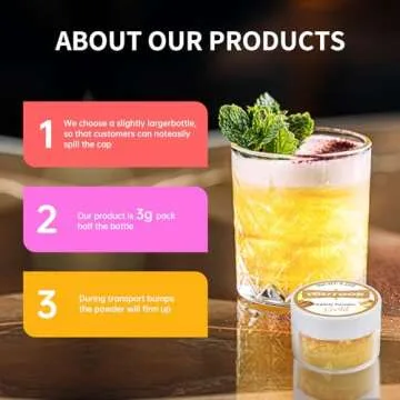 10 Colors Edible Glitter for Cocktails and Desserts