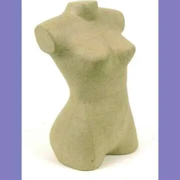 Décopatch - Ref AC767C - Mannequin - Papier Maché Object to Decorate - 14 x 20 x 33cm - Decorate with Décopatch Papers & PaperPatch Glue, Glitter, Paints