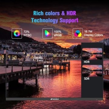 SANSUI 24 inch 100Hz FHD Computer Monitor for Home Office