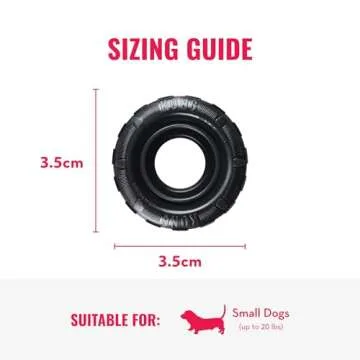 KONG Extreme Tires Durable Dog Toy for Chewing and Fetching