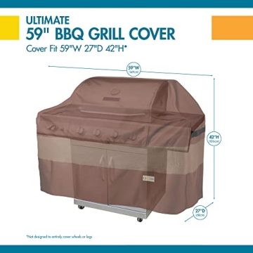 Duck Covers Ultimate BBQ Grill Cover, Waterproof & Secure