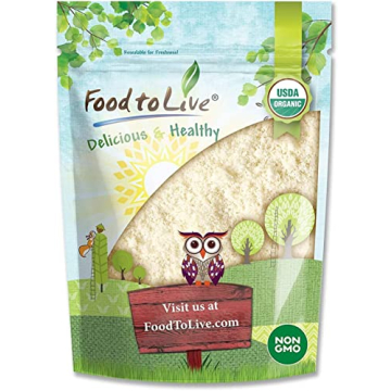 Food to Live Organic Almond Flour - Extra Fine Blanched, Vegan and Keto-Friendly 1 Pound
