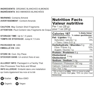 Food to Live Organic Almond Flour, Non-GMO, Gluten-Free