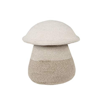 Lorena Canals Basket Mama Mushroom in Natural, Linen, Soil Brown for Kids Room, Nursery | Handmade E...