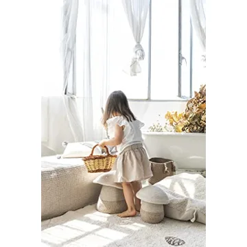 Lorena Canals Handmade Mushroom Basket for Kids Room