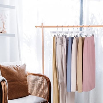 Premium Lotus Wood Pants Skirt Hangers Pack of 10