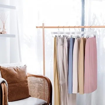 Premium Lotus Wood Pants Skirt Hangers Pack of 10