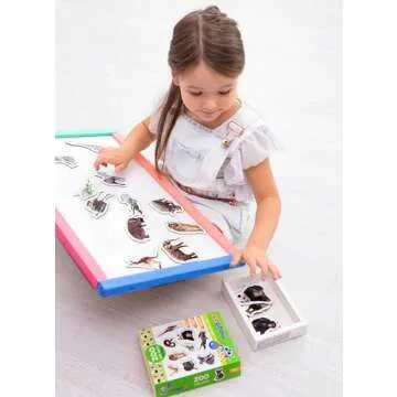 magdum 19 Fridge Magnets for Toddlers Zoo Photo Kids Magnets for Fridge - Toddler Magnets for Refrigerator - Magnetic Animals - Fridge Magnets for Kids - Animal Magnets - Toddler Fridge Magnets