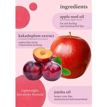 NOONI Korean Vegan Lip Oil - Appleplum - Moisturizing & Plumping