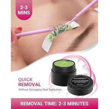 NAGARAKU Mild Eyelash Glue Remover Cream 12ml - Safe & Effective