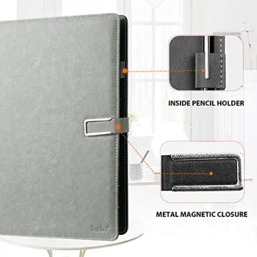 Toplive Padfolio Grey Business Organizer for Interviews
