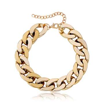 Rose Gold Link Chain Necklace for Dogs - 27 cm - Tiny Bling for Small Dog or Puppy - Lightweight Braided Metal Look - Fits Chihuahua, Yorkie, Mini Breeds,Cute Pet Jewelry and Accessories (Rose Gold)