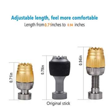 Hanatora Adjustable Remote Controller Joystick Stick for DJI Mavic Mini, Mini SE,Mavic Air,Mavic 2 Pro/Zoom, Aluminum Alloy Metal Control Thumb Replacement Extension Accessories