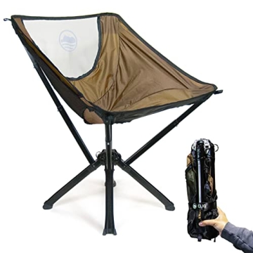 CLIQ Portable Chair - Lightweight Folding Chair for Camping - Supports 300 Lbs - Perfect for Outdoor...
