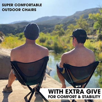 CLIQ Portable Chair - Lightweight Folding Chair for Camping - Supports 300 Lbs - Perfect for Outdoor Adventures