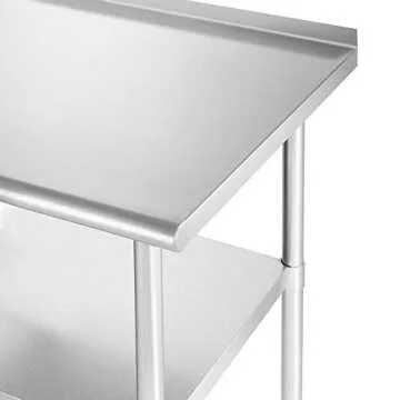 GRIDMANN Stainless Steel Prep Table with Wheels