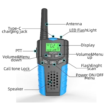 Rechargeable Kids Walkie Talkies for Outdoor Fun