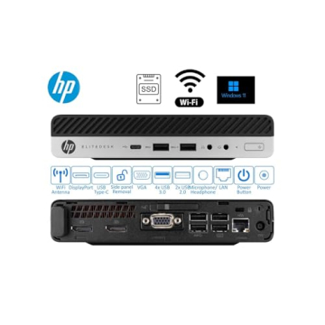 HP Elitedesk 800 G3 Mini Desktop PC - i5, 16GB RAM, 1TB SSD