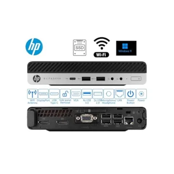 HP Elitedesk 800 G3 Mini Desktop PC - i5, 16GB RAM, 1TB SSD