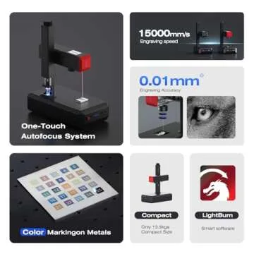 ComMarker B6 Fiber Laser Engraver - 60W Portable Precision