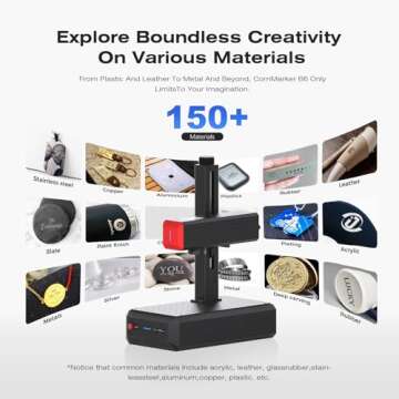 ComMarker B6 Fiber Laser Engraver - 60W Portable Precision