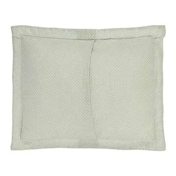 Laura Ashley - Twin Quilt Set, Reversible Cotton Bedding with Matching Sham, Lightweight Home Decor for All Seasons (Bedford Green/Off-White, Twin)