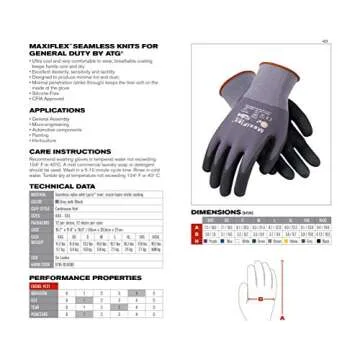 MaxiFlex PIP 34-874 Gloves: Comfort & Durability