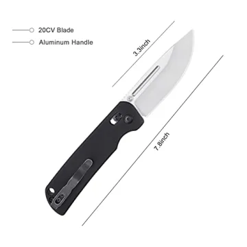 Kizer Pocket Knife - Compact Folding Knife with Aluminum Handle