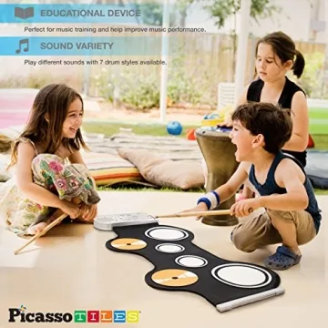 Portable Kids Roll Up Drum Pad for Musical Fun