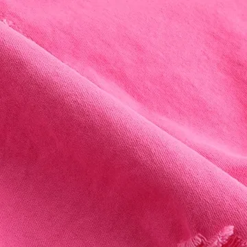 Women's Stretchy Ripped Jean Shorts Pink Denim Fashion