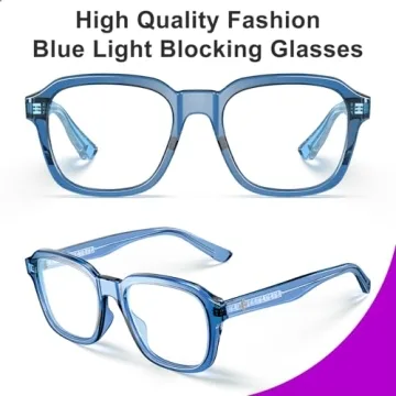 Stylish VISOONE Blue Light Blocking Glasses for Comfort