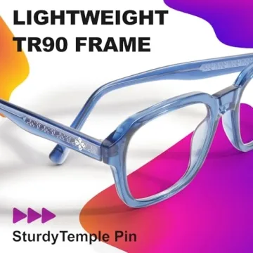 Stylish VISOONE Blue Light Blocking Glasses for Comfort