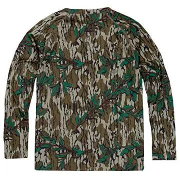 Mossy Oak Long Sleeve Hunting Shirt for Men - Camo Style