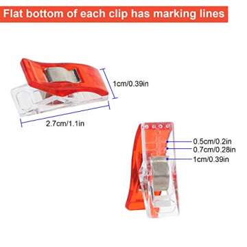 200 Pcs Sewing Clips for Fabric Multipurpose Small Mini Sewing Clips Quilting Clips for Fabric, Sew ...