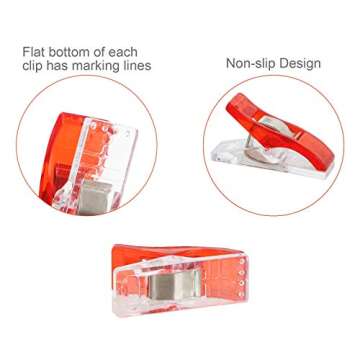 200 Pcs Mini Sewing Clips for Fabric and Quilting