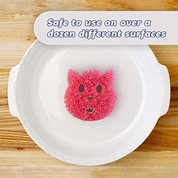 Scrub Mommy Cat Edition - Adorable & Functional Cleaning Sponge